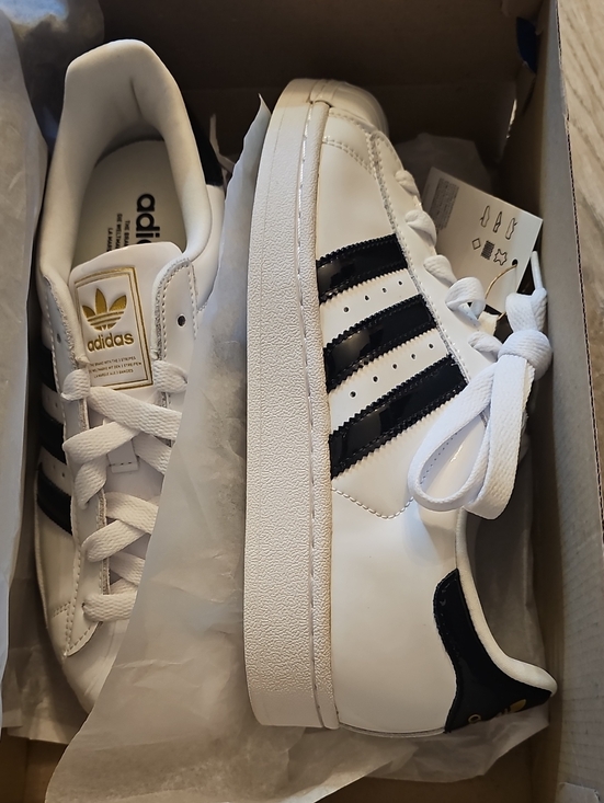 adidas Shoes - NWT adidas Women's Superstar II White Sneakers with Black Stripes
